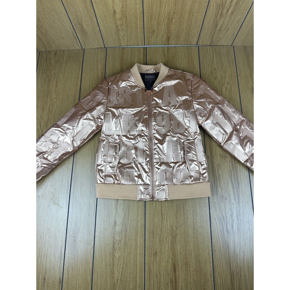 GUESS Girl's puffy , Metallic Copper Size 14 LA 1981